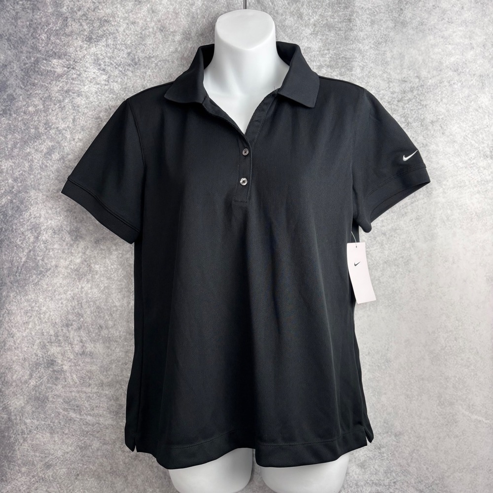 Nike Women's Dri-FIT Classic Golf‎ Polo Performance Short Sleeve Shirt Large NWT